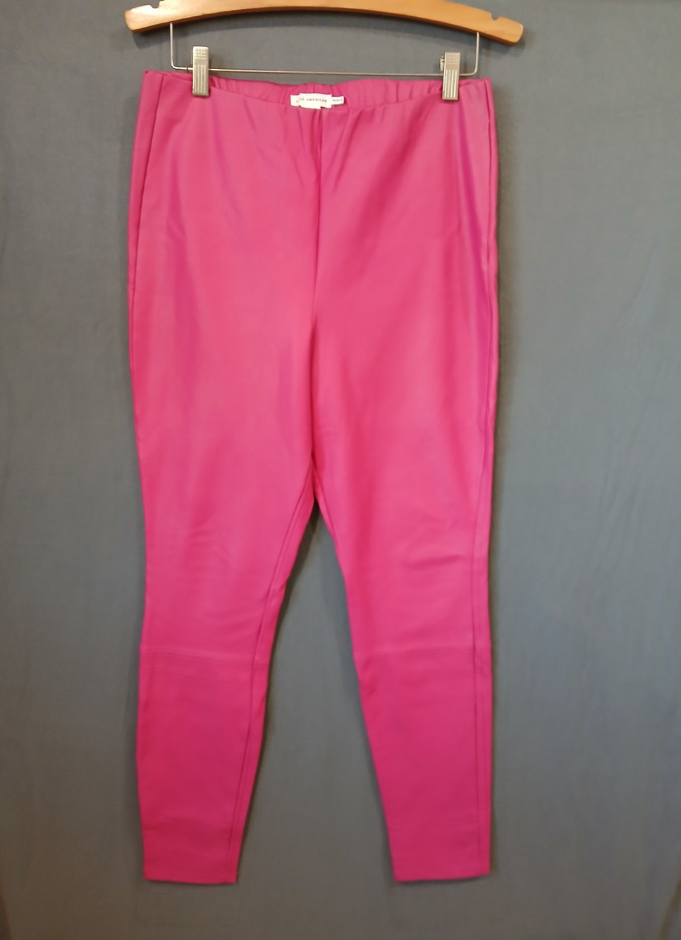 Good American Jeans Womens Hot Pink Extra Large Skinny Faux Leather High Raise
